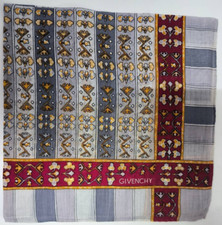 HANDKERCHIEF VINTAGE FLORAL PATTERNED COTTON 19" MEN'S POCKET SQUARE