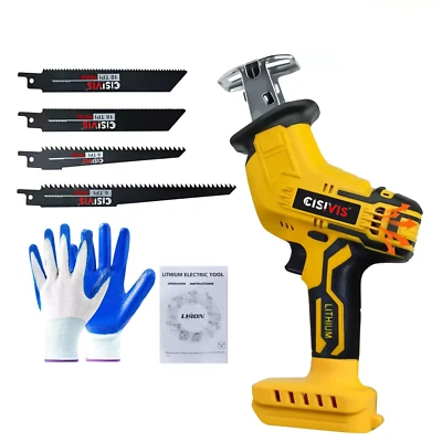 CISIVIS Cordless Reciprocating Saw Wood Metal Meat For DeWalt Battery20V Variable Speed