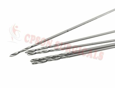 Drill Bits 2.5mm x 150mm Surgical Instruments SS Veterinary