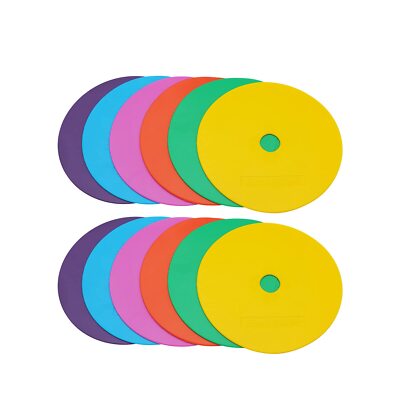 6inch Non-Skid Flat Cone Spot Markers for Sports Speed Agility Training with ...