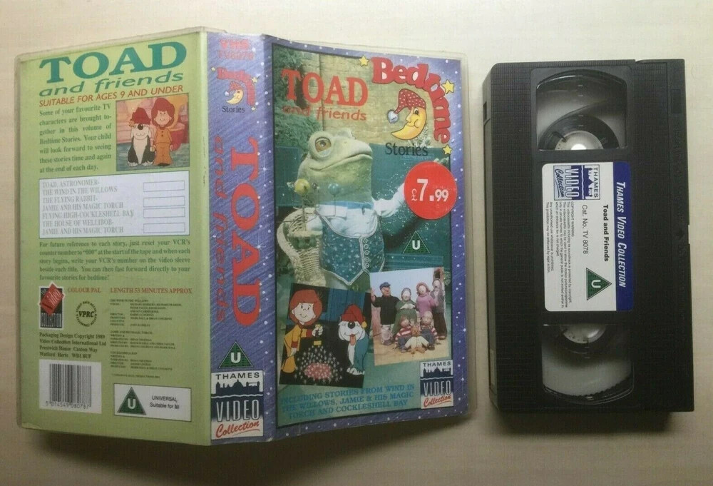 Bedtime Stories - Toad and Friends VHS, VERY RARE