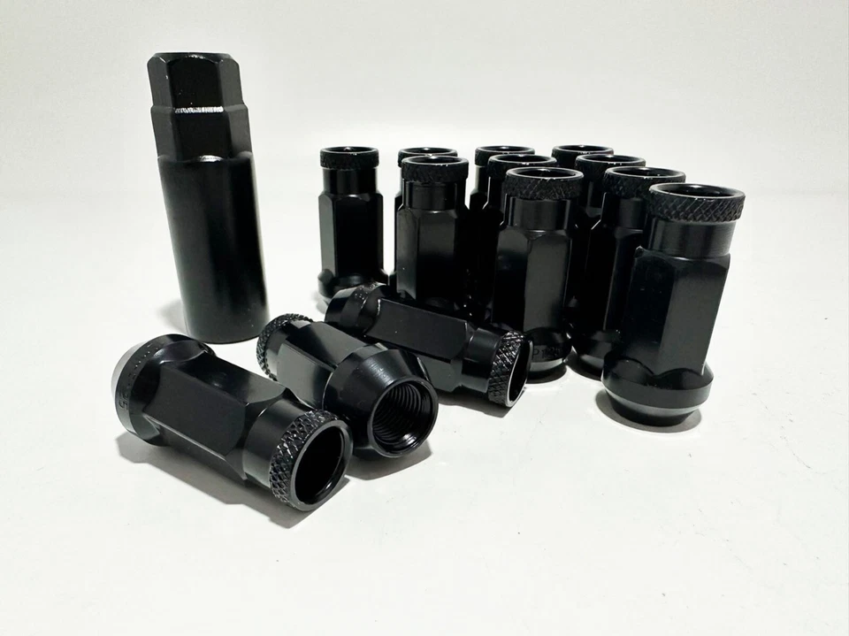 20 peças + chave preta 12x1,5 Muteki SR48 sintonizador corrida porcas para Honda Accord Civic - Imagem 2 de 4