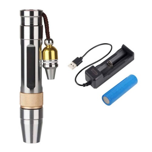 Ultraviolet LED Flashlight UV Light 365/395NM Jade Gem Inspection Lamp Torch Set - Picture 2 of 14