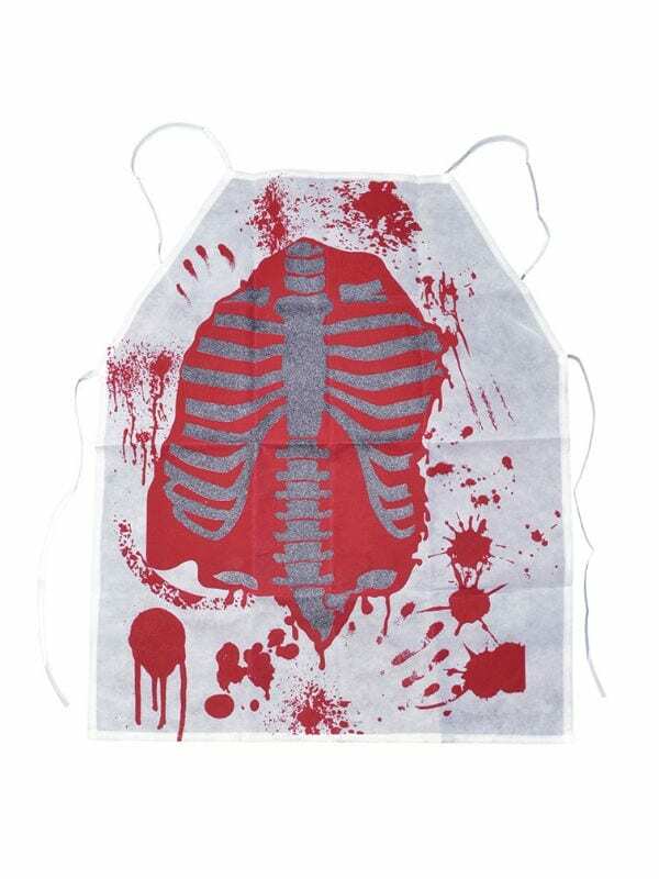 HALLOWEEN BLOODY ZOMBIE APRON Mens or Womens Fancy Dress Costume Accessory