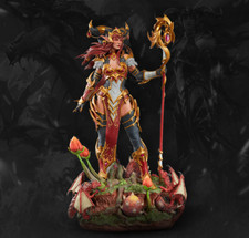 Blizzard WOW Red Dragon Queen Alexstrasza GK Resin Figures Model Statue