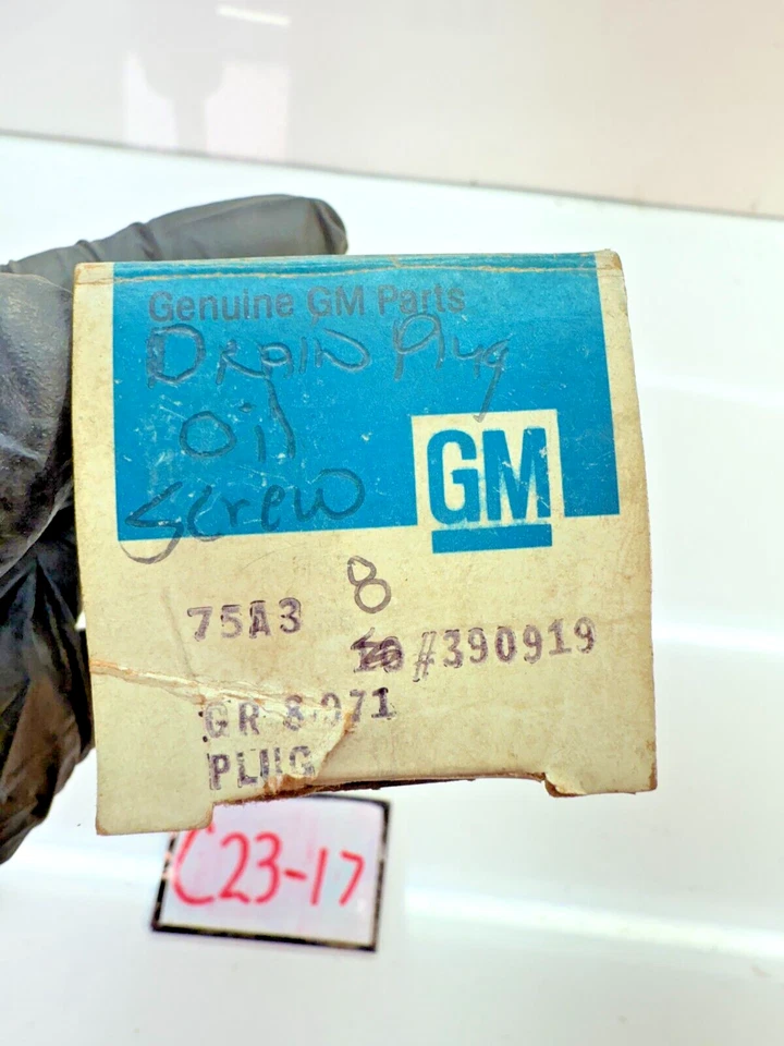 (1) Новая из старых запасов 1964-1976 Oldsmobile 442 Delta 88 98 GM сливная пробка масляного поддона 390919 C23-17 - Изображение 4 из 4