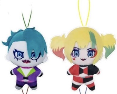 Suicide Squad ISEKAI Harley Quinn & Joker Plush doll Mascot 10cm