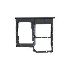 SIM microSD Card Tray Dual for Samsung Galaxy A01 Core Black Replacement Repair