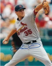 ADAM OTTAVINO  ST. LOUIS CARDINALS  ACTION SIGNED 8x10