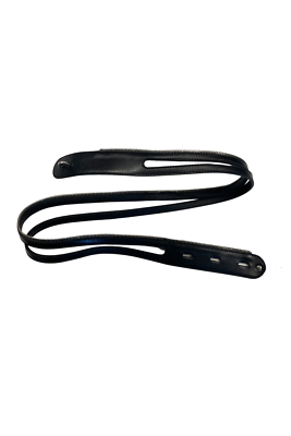 VINTAGE HELMUT LANG BLACK CALF LEATHER BELT WITH EXPOSED ZIPPER