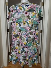 Apt.9 Womens Multicolor Floral Dress Plus Size OX Short Sleeve. New without Tags