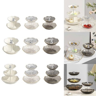 Tiered Obstkorb Rund Food Rack Stand für Home Fruits Küchenarbeitsplatte
