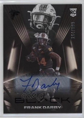 2021 Panini Black Rookies Auto 164/199 Frank Darby #186 Rookie Auto RC 13st