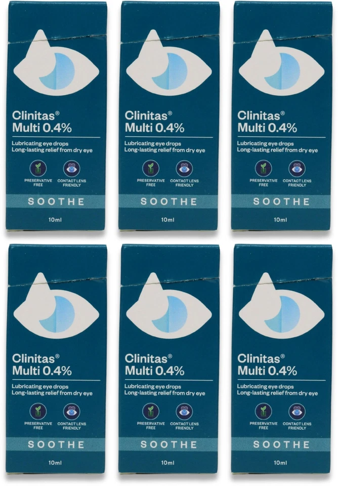 Clinitas Multi 0.4% Eye Drops 10ml X 6