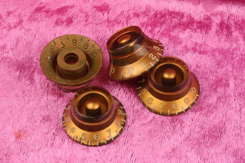 Relic Tophats CAB Dorado, Tintado Set de 4 se adapta a CTS Potis se adapta a Gibson® - Imagen 2 de 4