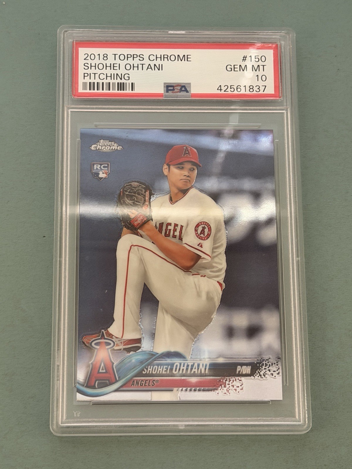 Shohei Ohtani 2018 Topps Chrome PITCHING #150 PSA 10 Gem Mint Rookie RC