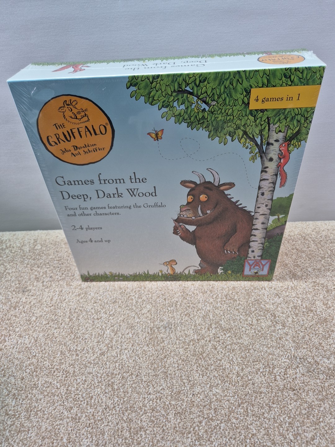 The Gruffalo Games From The Deep Dark Wood Board Game 4 Games in 1 Age 4+ SEALED