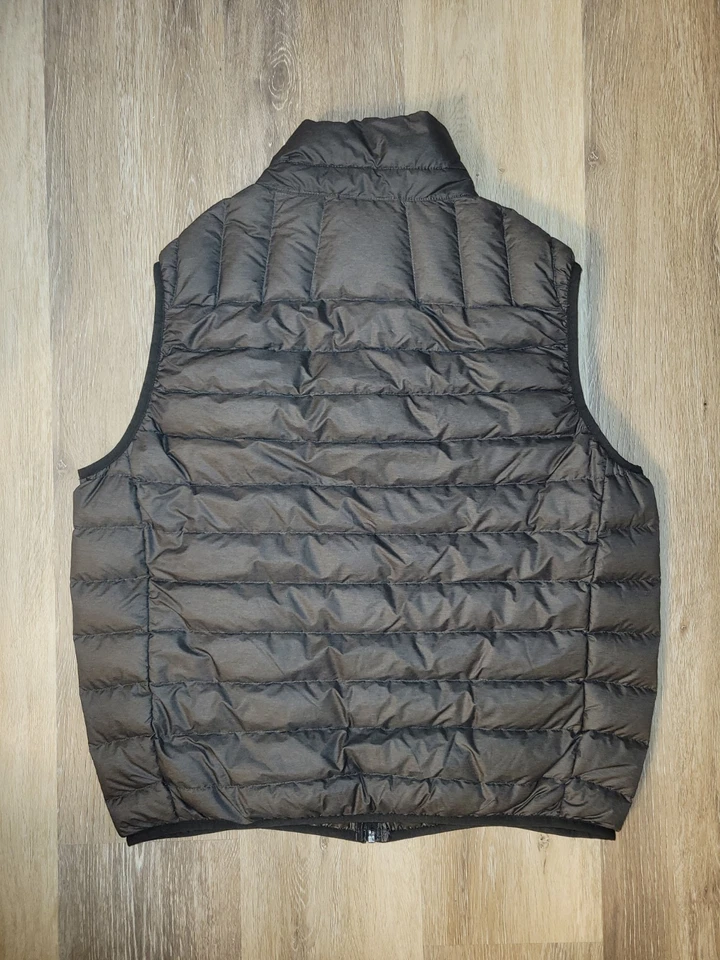 Hawke & Co Charcoal Duck Down Feathers Quilted Vest EXCELLENT Men M - Image 2 of 4