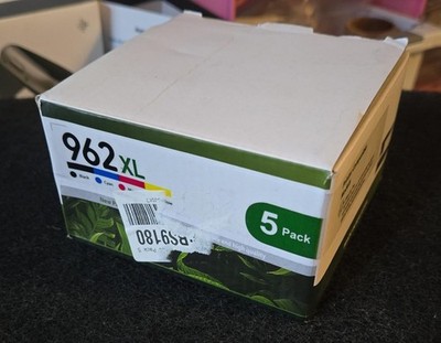 962 XL Combo Set  5 Pack Compatible Ink Cartridge (Extra Black)for Officejet Pro