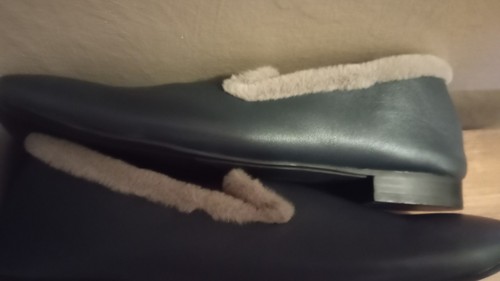 Trotters Glory Womens Blue Leather Slip On Loafer Flats Shoes Size 11 F22 - Picture 6 of 7