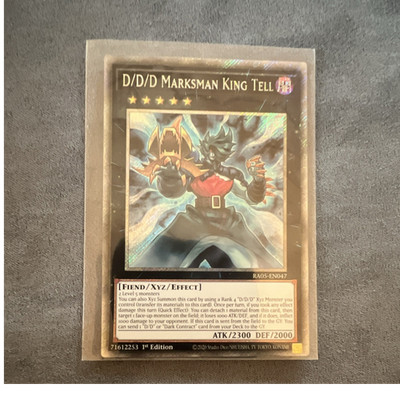 Yu-Gi-Oh! D/D/D Marksman King Tell Xyz Holo RA05-EN047 starlight rare