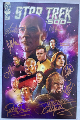   SIGNED x10 IDW Comics  Star Trek #500 Cover Art by Joëlle Jones 
