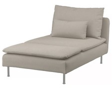 IKEA SODERHAMN Bezug für Chaiselongue, Fridtuna hellbeige,105.190.06