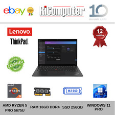Lenovo ThinkPad L14 Gen 3 Ryzen 5 PRO 16GB SSD 256GB Win 11