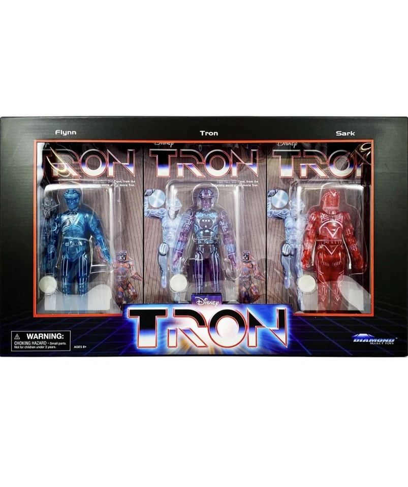 Tron Ares: EDICIÓN LIMITADA GITD Tron Flynn Sark 3 Pk 40th SDCC 2021 3000 piezas Foto 4 de 4