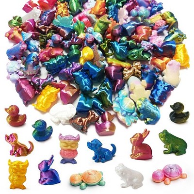3D Miniatur Tiere 90 Stück 6 Stile Mini Tierfiguren geeignet für Spiel
