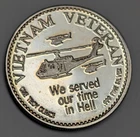 Vintage 1 oz .999 Silver Round ~ Vietnam Veteran Service Bullion