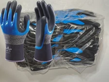 Showa 376R General Purpose Nitrile Dipped Mechanic Gloves Size 10/XXL 12 Pairs