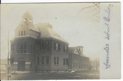 Dundee, New York,  Dundee School,  Yates County, Real Photo Postcard RPPC