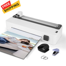 ZEQUAN 10-in-1 A4 Laminator Machine - 9 Inch Cold & Thermal White