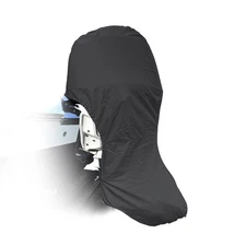 Boat Full Outboard Engine Cover Waterproof For 100-150HP Motor Black