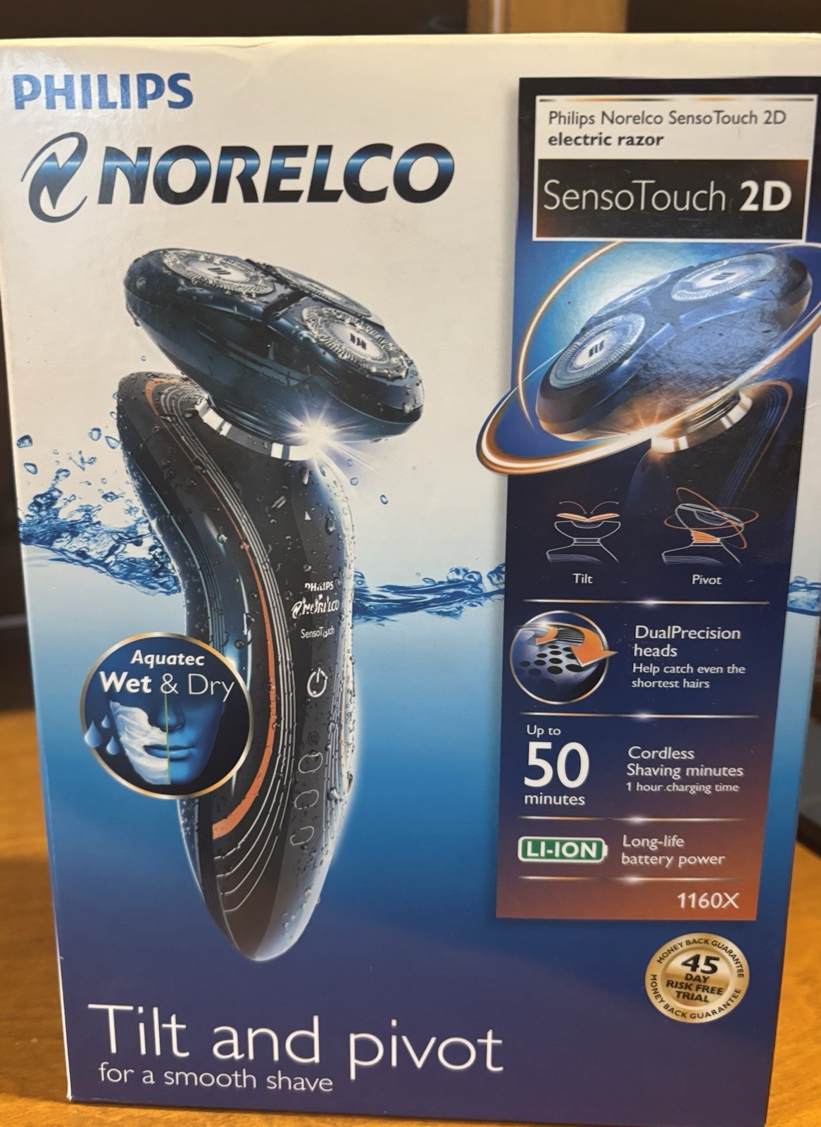 Philips Norelco SensoTouch 2D 1160X 3 Head Rotary Wet/Dry Sh