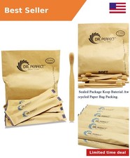 Natural Bamboo Toothbrush Soft Bristles for Adults Pack of 12