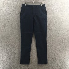 Banana Republic Pants Mens 32x34 Navy Blue Slim Fit Lived-In Chino Zip Fly