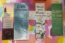 Bible Verse Bookmarks Lot of 4. - New - Inspirational Scripture / Faith