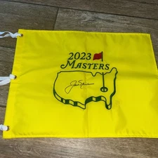 Jack Nicklaus 6x Winner Signed 2023 Masters Flag