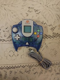 Sega Dreamcast Clear Blue Controller HKT-7700 & VMU HKT-7000 - Cleaned