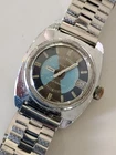Vintage Timex Sprite Calendar Turquoise Sunburst Dial Hand‑Wind Date 1960s Works
