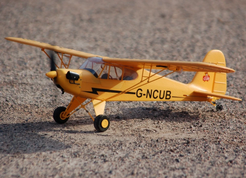 RC Piper J3 RTF 650mm Komplettset 5Kanal 2,4 GHz 2S LiPo Gyro BL-Motor 3D 6G - Bild 2 von 4