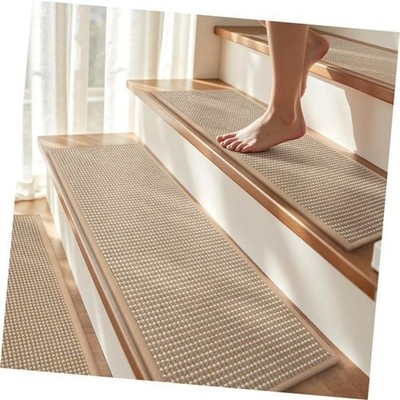 Stair Treads for Wooden Steps Stair Carpet and Adhesive Stair 7pcs