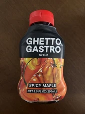 Ghetto Gastro Syrup. Spicy Maple. 8.5oz. Made With Organic Maple Syrup Exp 08/26