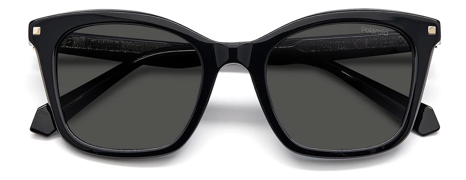 Gafas de sol Polaroid para mujer Pld 4110/S/X rectangulares negras/grises polarizadas - Imagen 4 de 4