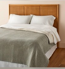 Full/Queen Microstripe Matelass  Coverlet Sage Green - Hearth  Hand Magnolia