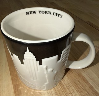 Starbucks NEW YORK CITY 3D Relief 2012 Collector's Series Skyline Mug 16oz Used
