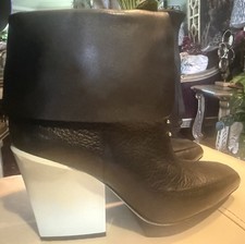 3.1 Phillip Lim Platform Blck Leather Blue  H...