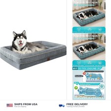 TaiBest Orthopedic dog bed XL memory foam waterproof washable non-slip velvet